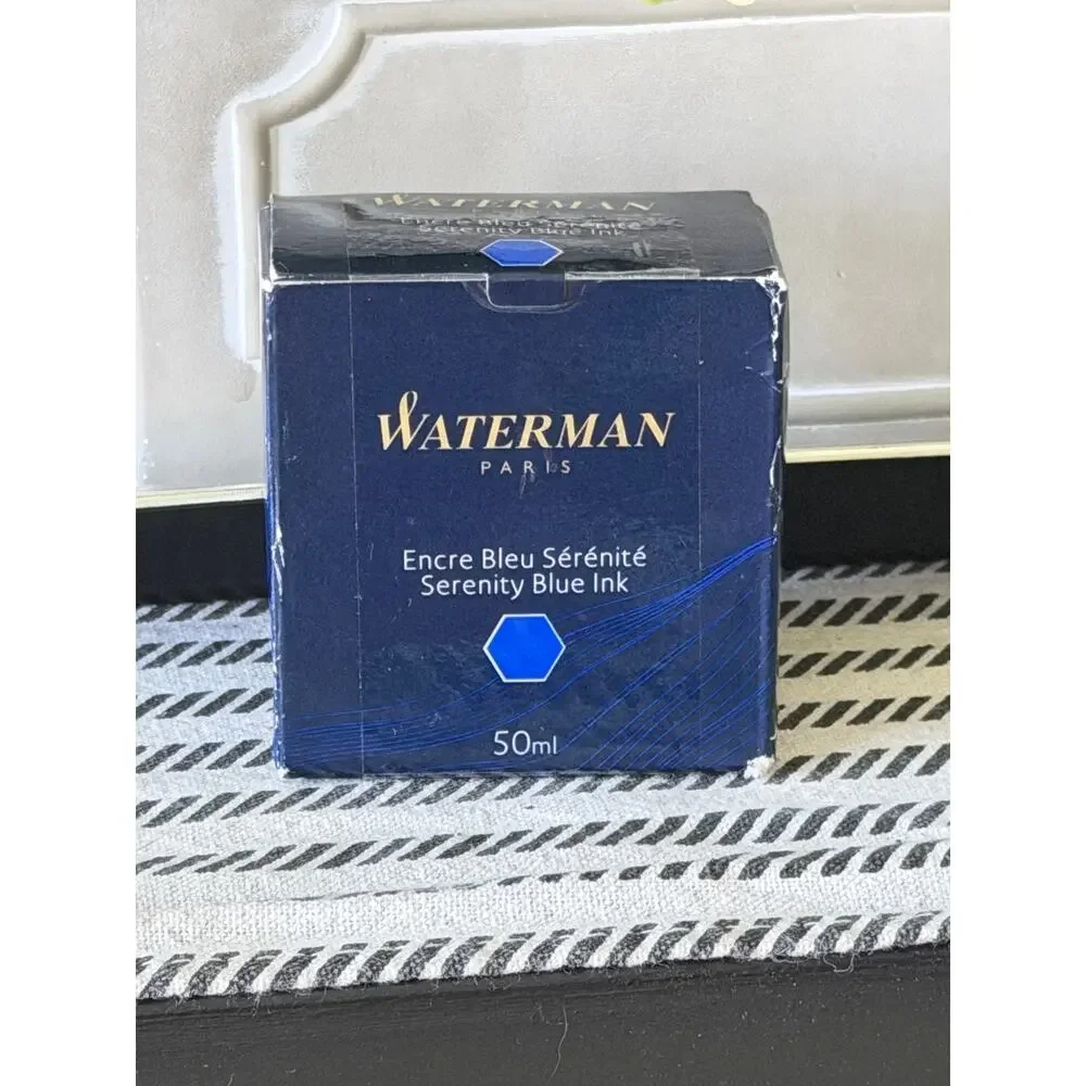 Waterman Serenity Blue Fountain Pen Ink 50ml Encre Bleu Sérénité